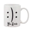 Generic Printed Ceramic Coffee Mug - 1 Pieces, White, 11oz