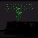 Generic Green Galaxy Of Stars With Moon Radium Wall Sticker