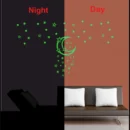 Generic Green Galaxy Of Stars With Moon Radium Wall Sticker