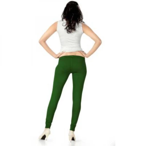 Generic Women's Cotton Leggings (Color:Green) - Image 2