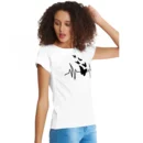 Generic Women's Cotton Western Wear T Shirt (White)