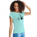 Generic Women's Cotton Western Wear T Shirt (C Green)