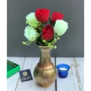 Generic Artificial Rose Flowers Bunch Bouquet Of 7 Roses For Home Decoration (Color: Multi, Material: Silk Polyester)