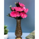 Generic Artificial Flowers Bunch Bouquet Of 7 Poppy Flowers For Home Decoration (Light Pink, Material:Silk, Polyester)