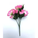 Generic Artificial Flowers Bunch Bouquet Of 7 Poppy Flowers For Home Decoration (Light Pink, Material:Silk, Polyester)