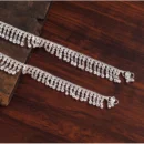 Generic Women's Silver Color Anklets (Free Size: Upto 10")