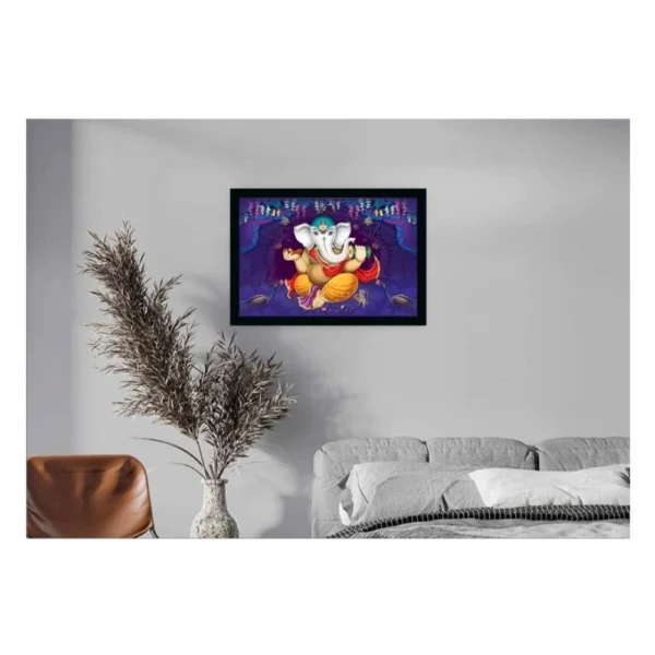 Generic Ganesh Photo with Synthetic Photo Frame (Multicolor) - Image 2