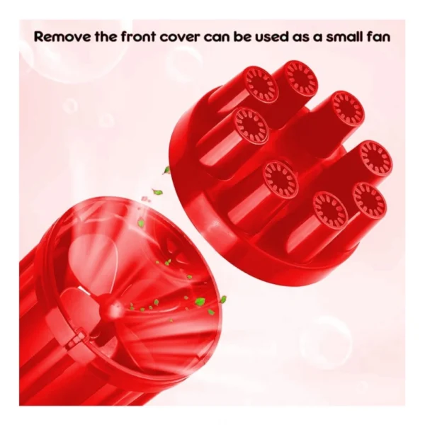 Generic Pack Of_2 Electric Gatling Bubble Gun with 8 Hole For Kids (Assorted) - Image 3