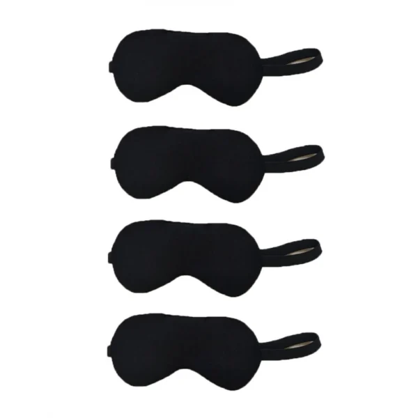 Generic Solid Lycra Foam Eyemasks (Black)