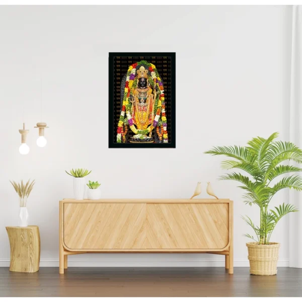 Generic yodhya ram lalla Painting with Synthetic Photo Frame (Multicolor) - Image 2