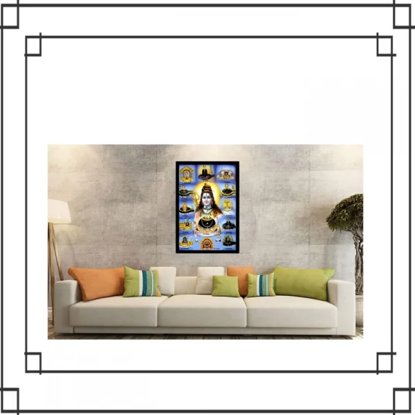 Generic Lord Shiva Painting with Synthetic Photo Frame (Multicolor) - Image 2