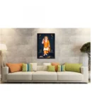 Generic Saibaba Painting with Synthetic Photo Frame (Multicolor)