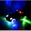 Generic Plastic  Fun Flashing Lights In The Wheels And Realistic Sounds With Sirens Police Car Toy For Kids (White)