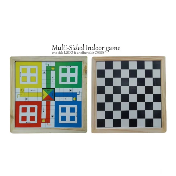 Generic Plastic Front And Back Ludo And Chess Board Games For Kids (Multicolor) - Image 3