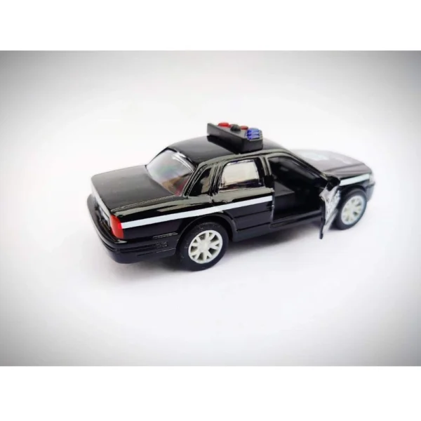 Generic Plastic Diecast Metal Pullback Police Car (Red) - Image 3