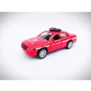 Generic Plastic Diecast Metal Pullback Police Car (Red)