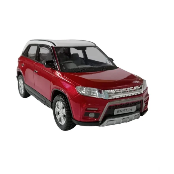 Generic Plastic Brezza Red  White Suv Car For Kids (Red) - Image 5