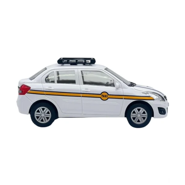 Generic Plastic Ola Uber Swift Taxi Model Car Openable Doors Pull Back Action Collectible Car For Kids (White) - Image 5