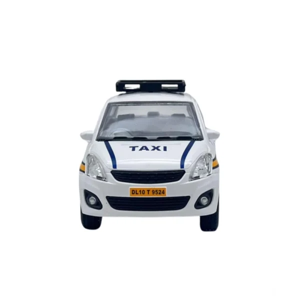 Generic Plastic Ola Uber Swift Taxi Model Car Openable Doors Pull Back Action Collectible Car For Kids (White) - Image 6