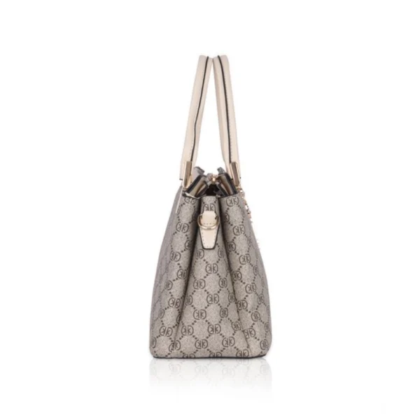 Generic Women's Faux Leather Printed Handbag (Beige) - Image 5