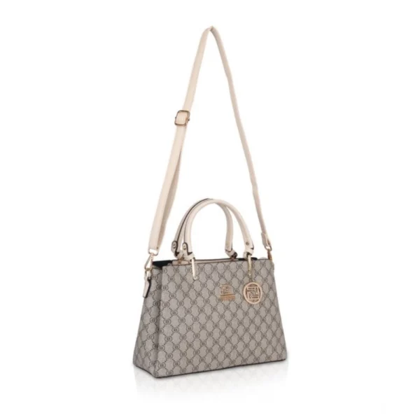 Generic Women's Faux Leather Printed Handbag (Beige) - Image 2