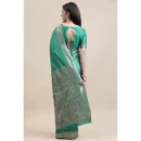 Generic Women's Kanjivaram Silk Designer Weaving Saree With Unstitched Blouse (Green, 5.50 Mtrs)