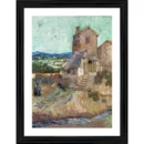 Generic The Old Mill 1888 Painting With Wood Photo Frame (Multicolor)