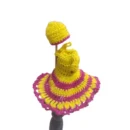 Generic Laddu Gopal Tharad Dress Size: 0 To 6 (Yellow-Pink)