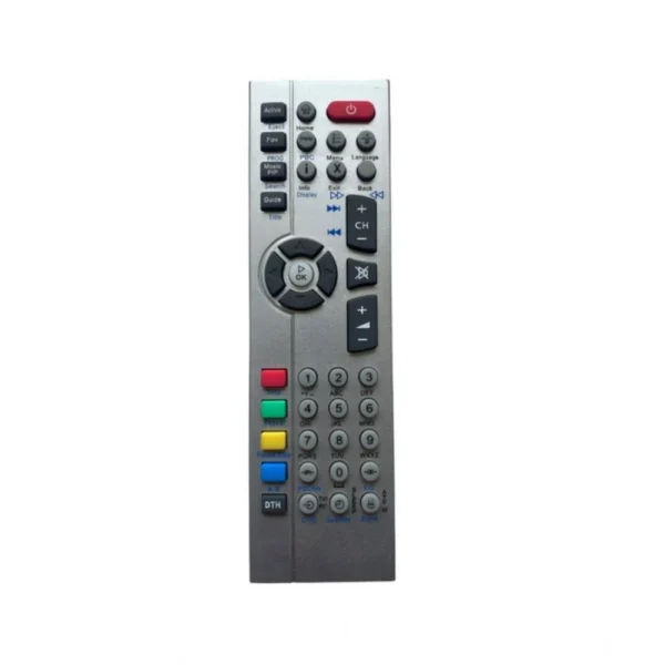 Generic DTH Remote No. URC27-VC80 Compatible-Replacement for Videocon DTH Satellite Box- LCD TV Remote Control (Grey)