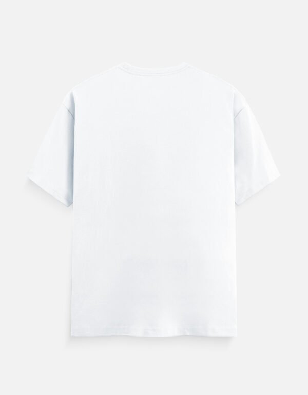 white unisex cotton crew neck t-shirt.