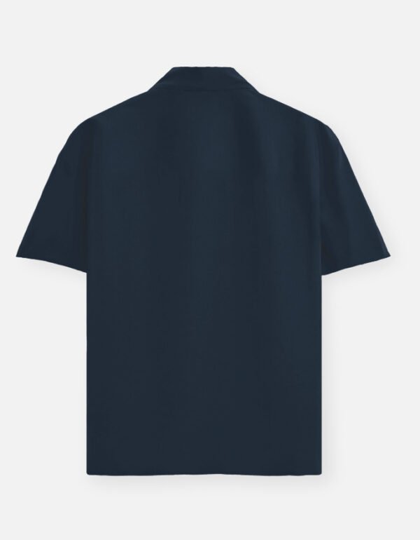 Unisex Oversized Shirt | Navy Blue - Image 3