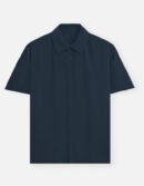navy blue half hand shirt