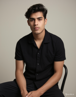 black half hand shirt