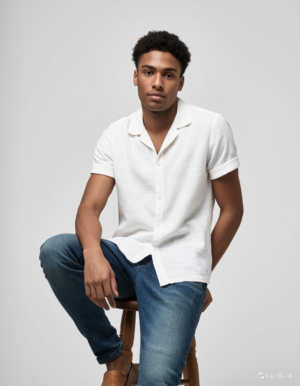 Half hand Shirt White
